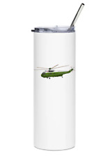 Sikorsky VH-3D Marine One Stainless Steel Water Tumbler with straw - 20oz. picture