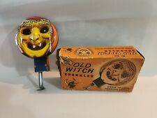 Vintage Halloween Old Witch Sparkler With Original Box picture