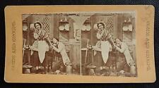 ANTIQUE Real Michael Burr Stereoview The Thief Captured Man Proposes to Maid picture