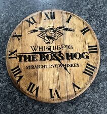 Whistle Pig Straight Rye Whiskey Bourbon Barrel Head (CLOCK) 21” Diameter picture