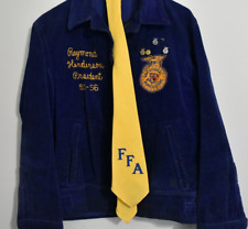 Future Farmers Of America FFA Vintage 1950's Jacket Men's 36  With Pins & Tie picture