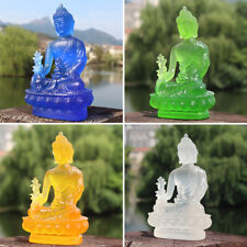 1Pcs Buddha Statue Resin Figurine Home Office Car Dashboard Decor Buddhism Gift. picture
