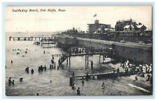 c1908 Bathing Beach Scene, Oak Bluffs, Massachusetts MA Antique Postcard picture