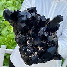5.2LB Natural Beautiful Black Quartz Crystal Cluster Mineral Specimen Rare picture