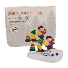🚨 Department 56 North Pole Fisher Price Toys RARE 4036557 Chistmas Village Fig picture