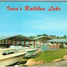 c1960s Moravia, IA Rathbun Lake Anglers Fish Paradise Boats Pollizzie Cee R A198 picture
