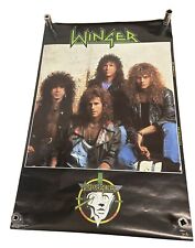 Vintage 1989 WINGER Band Rock Music Poster Funky Kip RARE W2 picture
