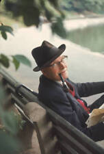Sean O'Faolain On A Park Bench 1964 OLD PHOTO picture