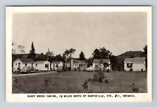 Huntsville ON-Ontario Canada, RPPC, Shady Brook Cabins Vitnage Postcard picture