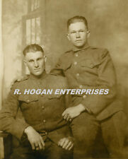 Vintage 1917-18 WWI SOLDIERS BEST BUDS TROOPS MILITARY RPPC POSTCARD P2 picture