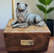 Border collie dog cremation Urn for ashes Holds 1000cl aprox, Custom engraving picture