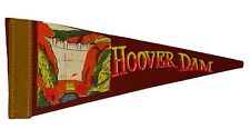 Hoover Dam Vintage Souvenir Pennant 8 Inch picture