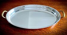 Nice Spring Culinox Copper Stainless Oval Pan/Skillet Switzerland 14 x 8” picture