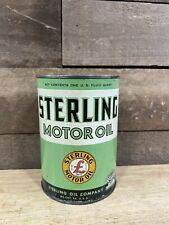 Vintage Sterling Oil Company 1 Quart Motor Oil Can Clean picture