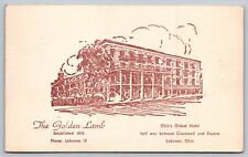 Lebanon OH-Ohio, the Golden Lamb, Advertising, Antique Vintage Postcard picture