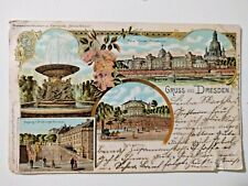 1906 German Postcard Gruss aus Dresden picture