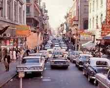 1961 CHINATOWN SAN FRANCISCO City Street with Classic Cars Picture Photo 4x6 picture