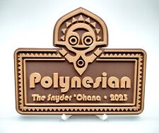 Polynesian Resort 3D Printed Custom Personalized Sign Ohana Maui Plaque 7x5.75 picture