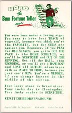 1966 HOBO The Bum Fortune Teller Exhibit Card 