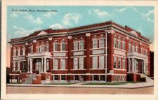 1918. SHAWNEE, OK. CONVENTION HALL.  POSTCARD. picture