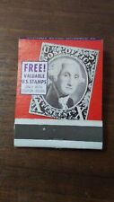 Vintage Free Valuable US Stamps Matches Matchbook picture