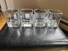Jack Daniels Whisky Square Glass Bar | Lot Of 4 picture