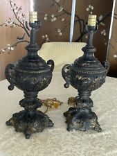 Pair British Vintage Bronze Lamps picture