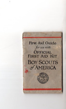 Original 1932 Boy Scout BSA First Aid Guide booklet picture