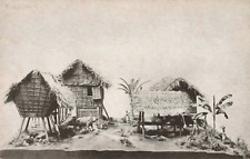 Chicago IL, Philippine Miniature Tinguian Village Field Museum, Vintage Postcard picture
