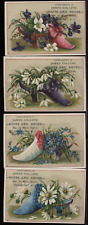 Victorian Trade Card 1880s Lot 4 James Collins Boots Shoes Brockport NY VTC-B113 picture