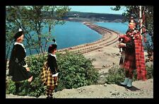 1970 Cape Breton Nova Scotia Bagpipes Kilt Help Retarded Children Postcard 180 picture