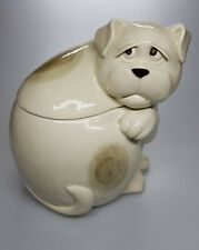 Vintage 1980’s Fitz And Floyd Ceramic Sad Dog Cookie Jar  picture