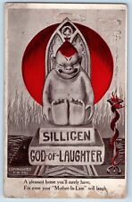 Martinsburg Virginia VA Postcard Silligen God Of Laughter 1909 Posted Antique picture