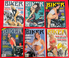BIKER Vintage Magazine LOT OF 6 Back Issue Magazines Motorcycle Bike Riders picture