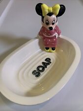 Vintage Disney Minnie Mouse Soap Dish. Great Condition Made in Japan picture