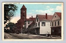 Norway ME-Maine, Panoramic View Main Street, Vintage Postcard picture