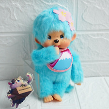 Monchhichi Gotochi Japan limited Fuji Sky Blue Plush doll  Ssize Sekiguchi tag picture