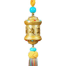Tibet Selection Gilded Om Shouting Prayer Wheel Pendant Amulet Tibetan Buddhism picture