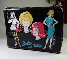 Vintage 1964 Barbie And Midge Lunch Box Black USA picture