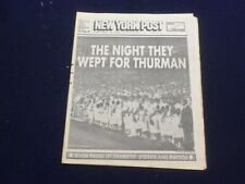 1979 AUGUST 4 NEW YORK POST NEWSPAPER - THE NIGHT THEY WEPT FOR MUNSON - NP 5180 picture