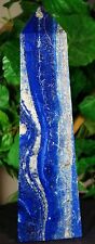Deep blue lapis lazuli obelisk hand carved & polished natural lapis lazuli 10 LB picture