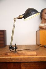Vintage Antique OC White articulating Industrial light lamp japanned shade picture