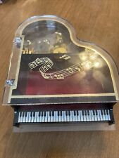 Vintage Clear plastic grand piano music box Jewelry Box picture