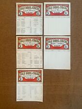 Lot of 5 Vintage Cole Bros Circus Clyde Beatty Old Route Cards 1935 1936 1937 picture