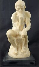 Vintage Italian A. Santini “The Thinker” Statue 10.5” Signed ~ Mint picture