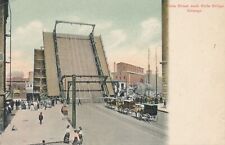 CHICAGO IL - State Street Jack Knife Bridge Postcard - udb (pre 1908) picture