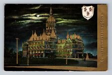 Hartford CT-Connecticut, Capitol At Night, Embossed, Antique, Vintage Postcard picture