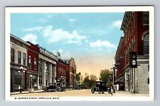 Orrville OH-Ohio, Business District West Market Street, Vintage Postcard picture