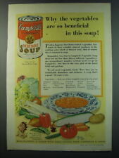 1930 Campbell's Vegetable Soup Ad - Why the vegetables are so beneficial picture
