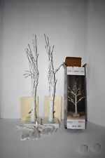 BHCLIGHT 2PK 2FT 24LED Warm White Lighted Birch Tree Artificial Branch Tree NIB picture
